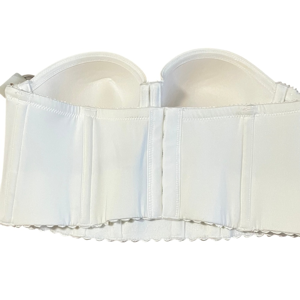 Parfait 34B NWT White Strapless Longline Corset Bra Pearl White - Picture 4 of 10